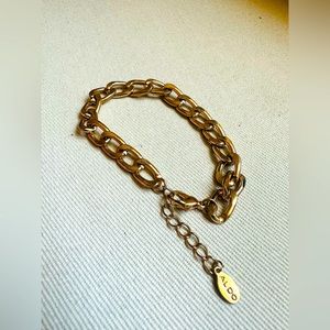 Aldo gold tone bracelet